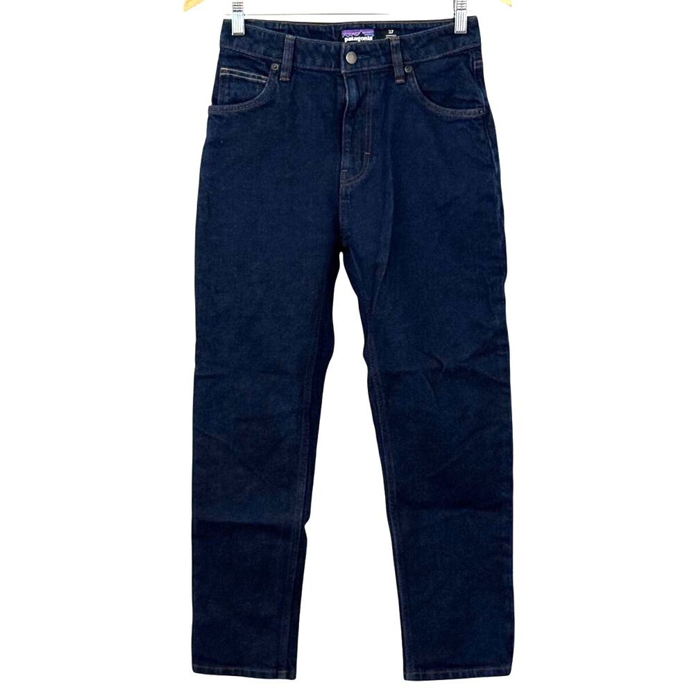 Patagonia Dark Wash High Rise Straight Fit Jeans Size 27 Casual Minimalist
